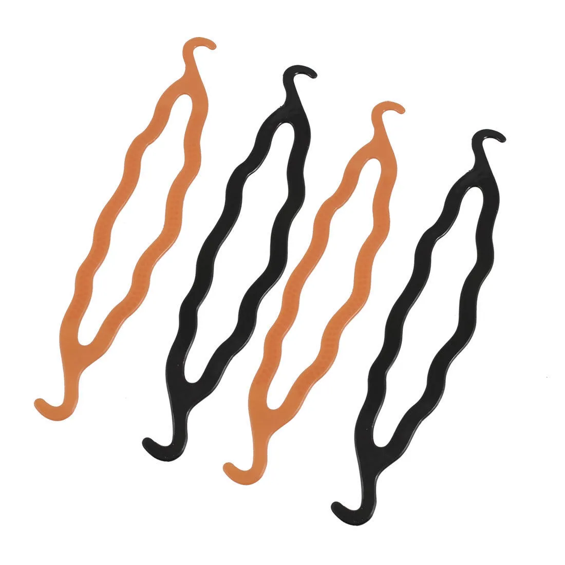 Saç Büküm Şekillendirici Klip Çubuk Bun Maker Örgü Aracı Saç Aksesuarları Moda Siyah Kahverengi