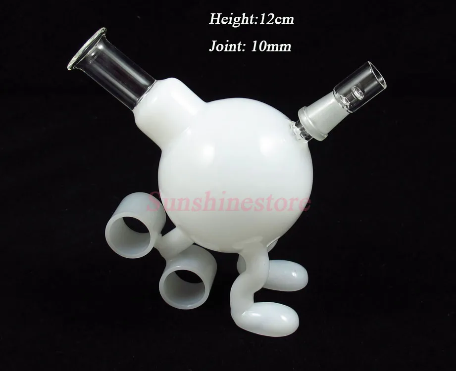 Two Functions Mini Walking Fire Peashooter Sexy Glass Dabber Pipe Bong