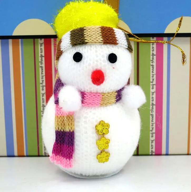 11 * 6 CM Kerstmis Sneeuwpop Speelgoed Doll Kerstboom Widget Kerstdecoratie Geschenken Kerstpoppen Little Size CS014