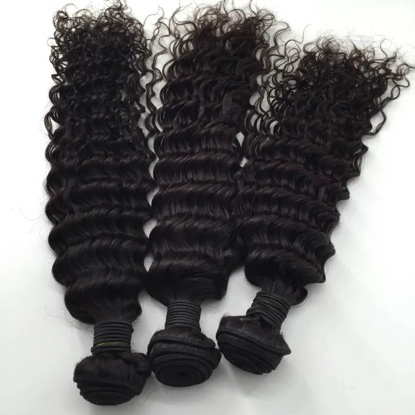 13x6 Ohr-zu-Ohr-Locken-Spitzenfrontverschluss mit Bündeln, 4 Haarprodukte, tiefe Wellen, peruanisches Haar und vordere Spitzenverschlussstücke