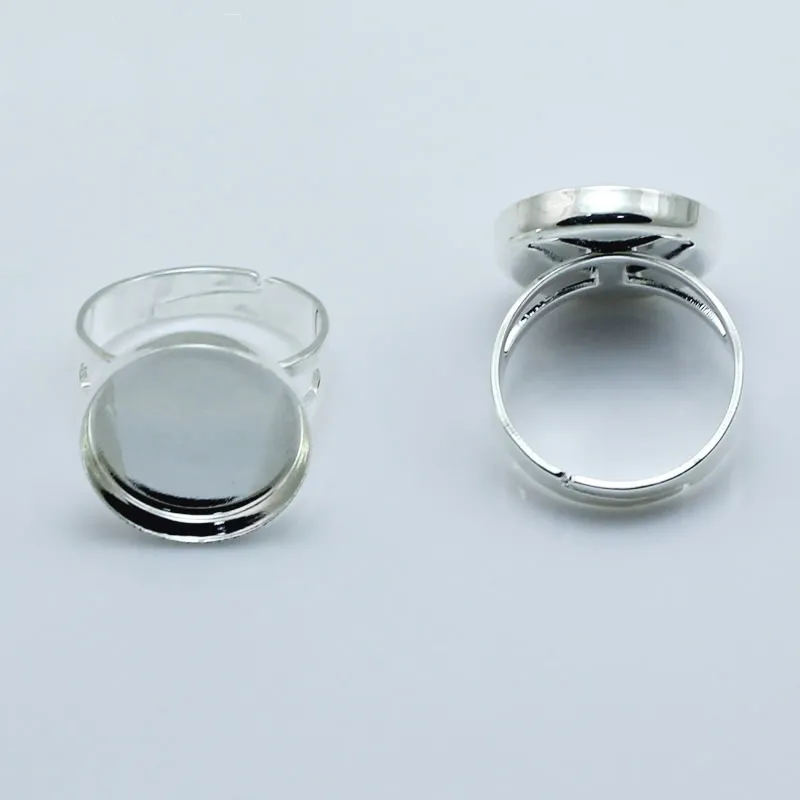 Adjustable Bezel Ring Base For 18mm Round Cameo Or Cabochons Beadsnice Cremation Jewelry Ring