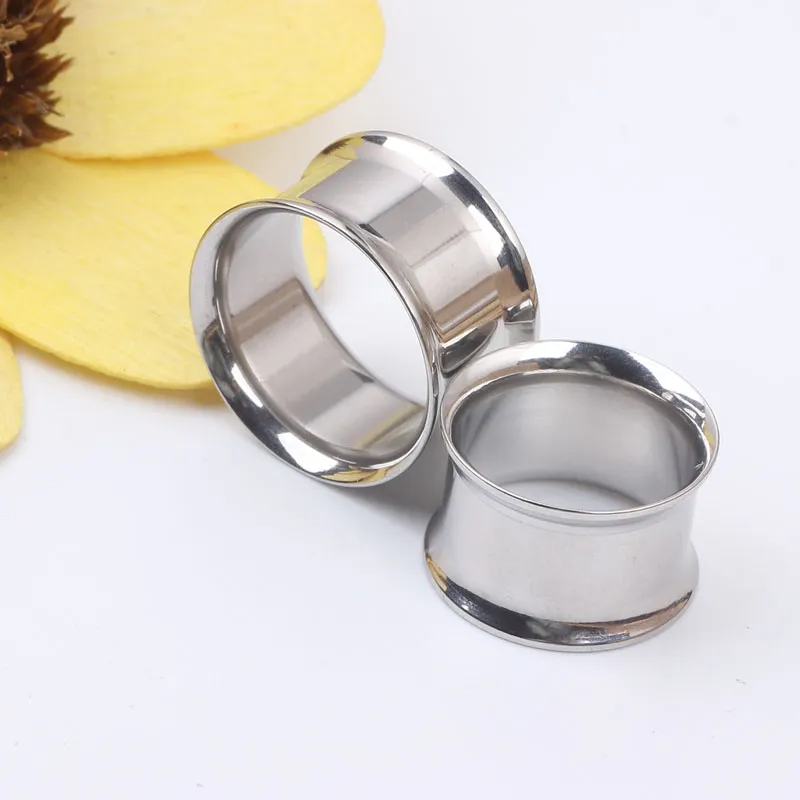 lot mix 416mm Whole stainless steel double flare ear tunnel plug gauges ear expander pierce2225702
