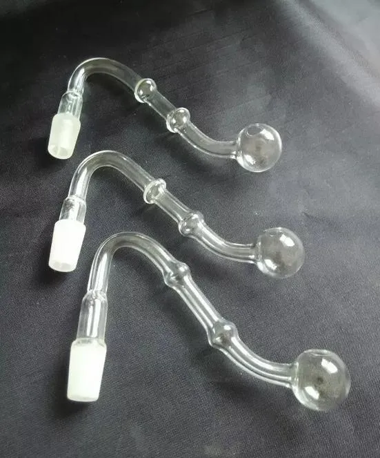 Livraison gratuite en gros accessoires de narguilé-S pot en verre transparent à double bulle, accessoires de narguilé