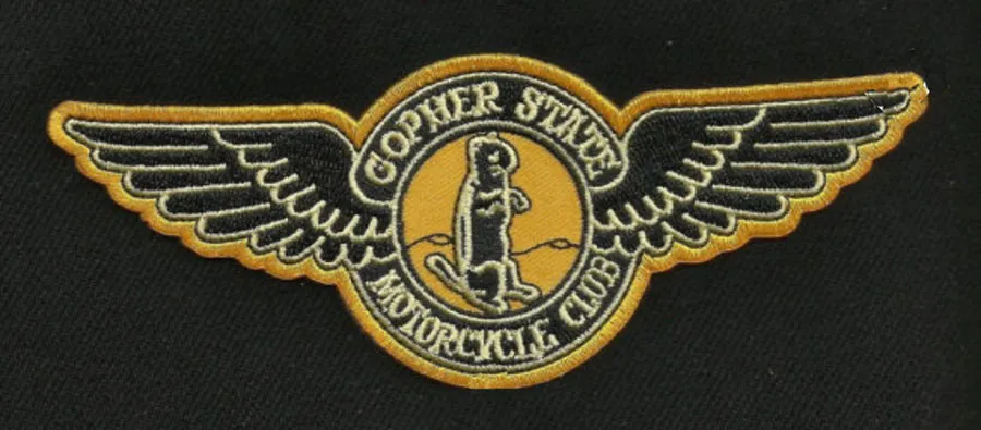 Gopher State Vintage Style cirka 1945 Motorcykelklubb Vest Outlaw Biker MC Jacket Punk Coolest Iron on Patches