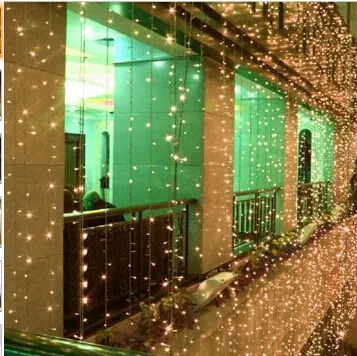 10mx3m/10x4m/LED Gordijnslampjes Garland Kerstdecoraties voor Wedding Room vakantie Home Garden Fairy Lights Outdoor