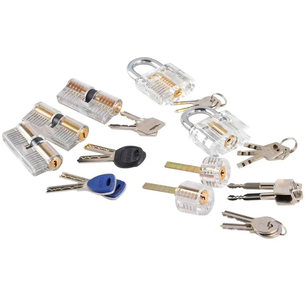 New Transparent Locks Combination Practice Locksmith Training Tools