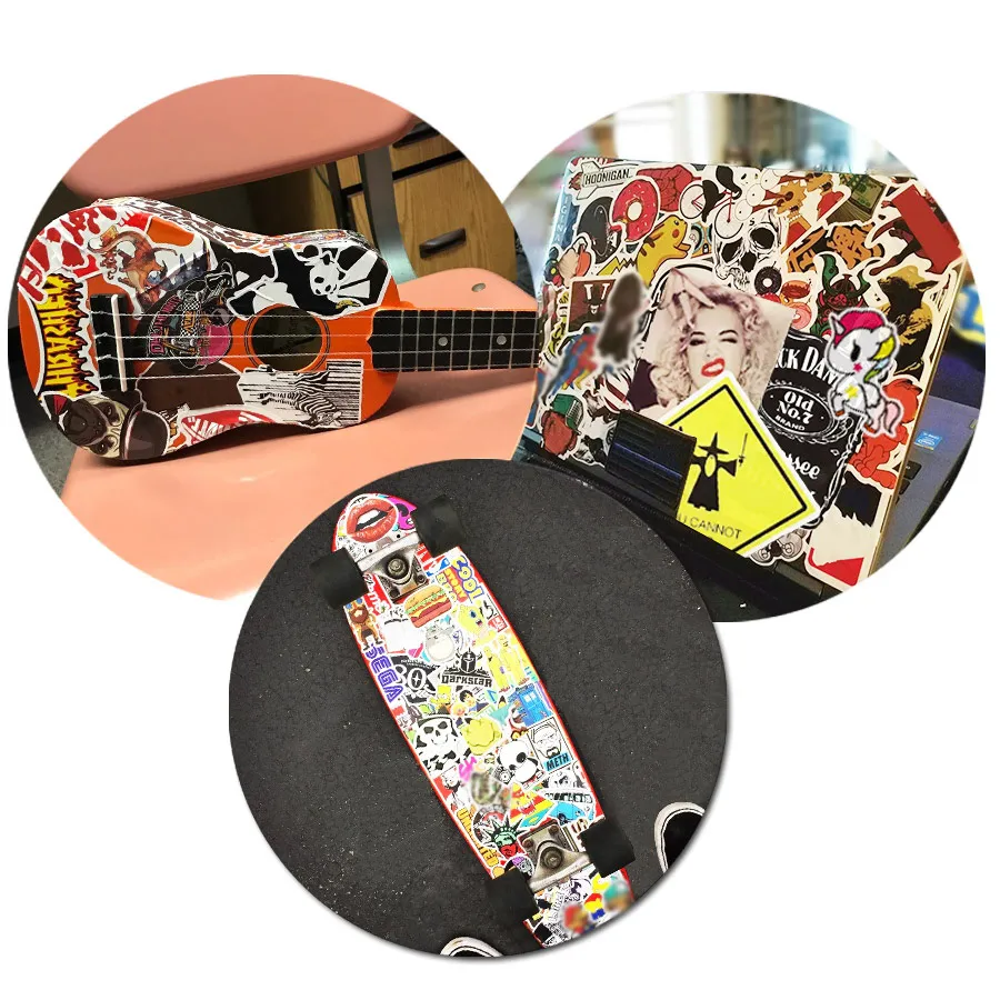 Car Stickers Poster Wall Blackboard Horrible Stickers for Guitar Laptop Skateboard Luggage Bicycle DIY Top Quality Waterproof Sticker