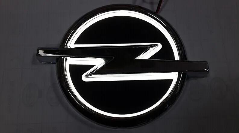 New 5D Auto standard car Badge Lamp Special modified car logo LED light auto emblem led lamp for opel