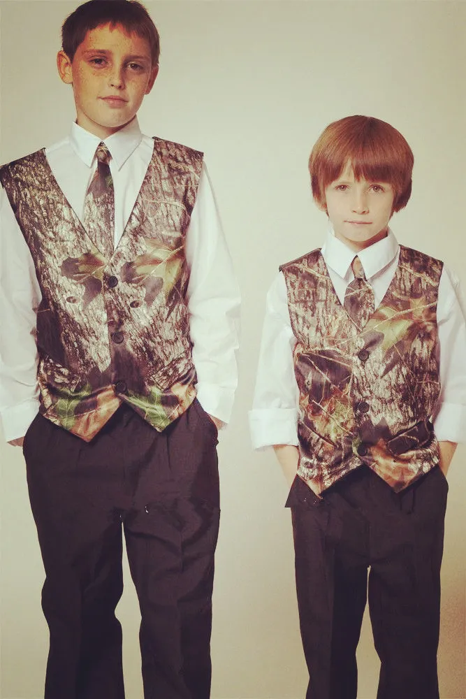 Camo Vest Kids Formal Wear Boy's Wedding Wear Custom Made