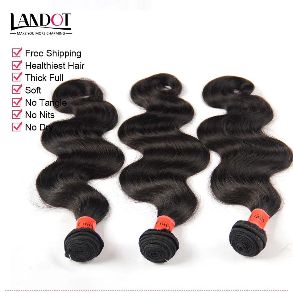 Brasileño Virgin Hair Body Wave 100% sin procesar Remy Paquetes de tejido de cabello humano Peruano malasio Indio Camboyano Brasileño Extensiones de cabello