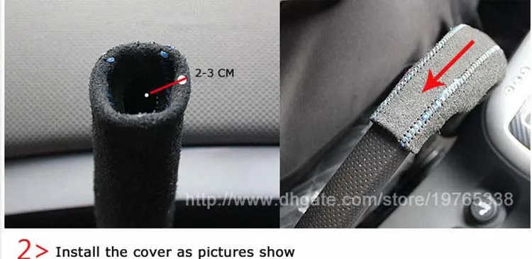 Fall Für Mitsubishi Lancer Ex Handbremse Abdeckung Auto Styling Echtes  Leder Handbremse Griffe Innendekoration Zubehör Hebel Co2554 Von 27,61 €
