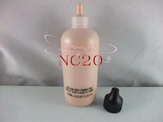 스튜디오 얼굴 및 바디 파운데이션 120 ml 4oz 6 색상 : NC15 NC20 NC 25 NC30 NC35 NC40