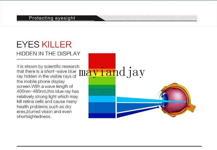 NEW REMAX 0.2mm 9H 2.5D Anti Blue Ray Tempered Glass Screen Protector For IPhone 6 4.7 Blue Ray