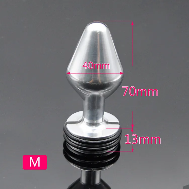 Short paragraph Space aluminum electric shock anal toys G-spot plug Electro Butt Sex toy for men and women adult games