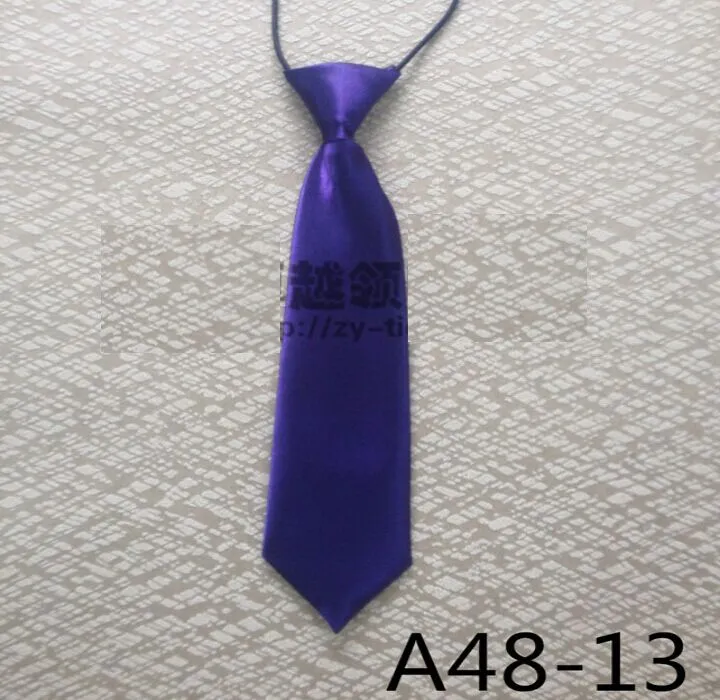 Children's necktie solid baby's ties 28 6cm neckwear rubber band neckcloth For kids Christmas gift Fedex 263c