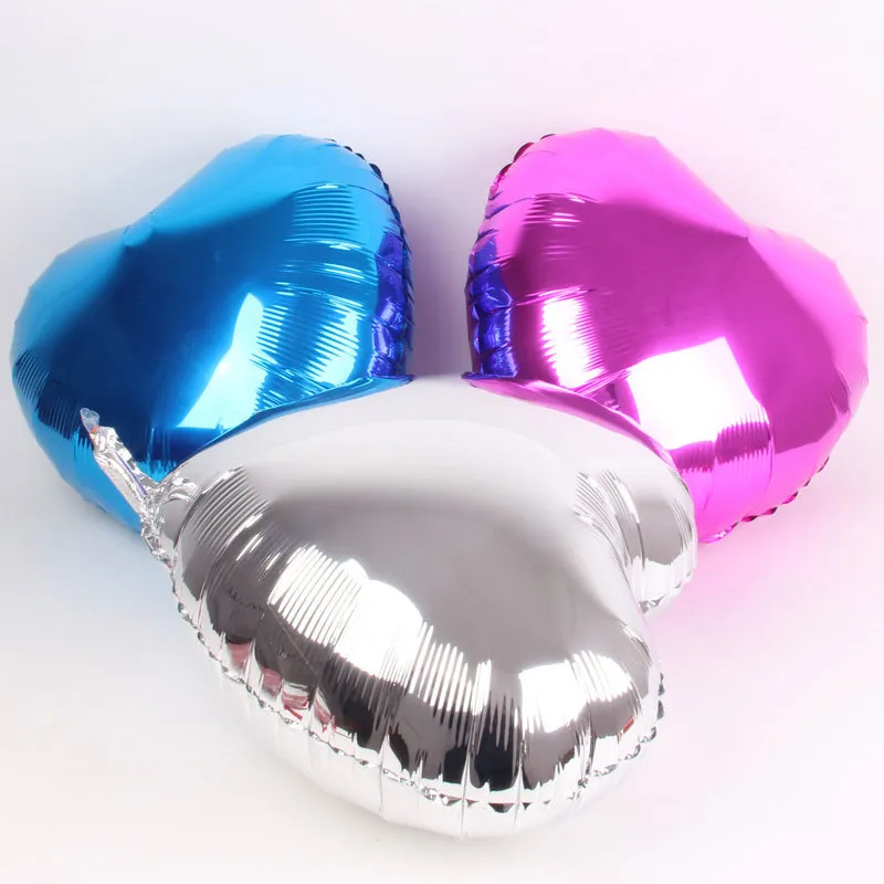 18quot Foil Balloons Love Heart Shape Balloon Propose Balloon Wedding Valentine039s Day Decorative Balloon Random Colour 100p2774964