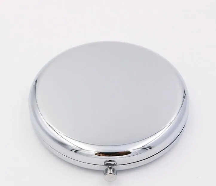 جديد جيب مرآة الفضة فارغة المرايا المدمجة كبيرة ل diy ماكياج التجميل مرآة حفل زفاف هدية