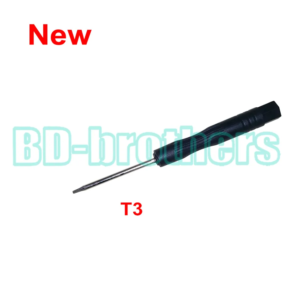 New Stype Black T3 Screwdriver Torx Screw Drivers Open Tool for Hard Disk Circuit Board Phone Opening Repair 3000pcs/lot