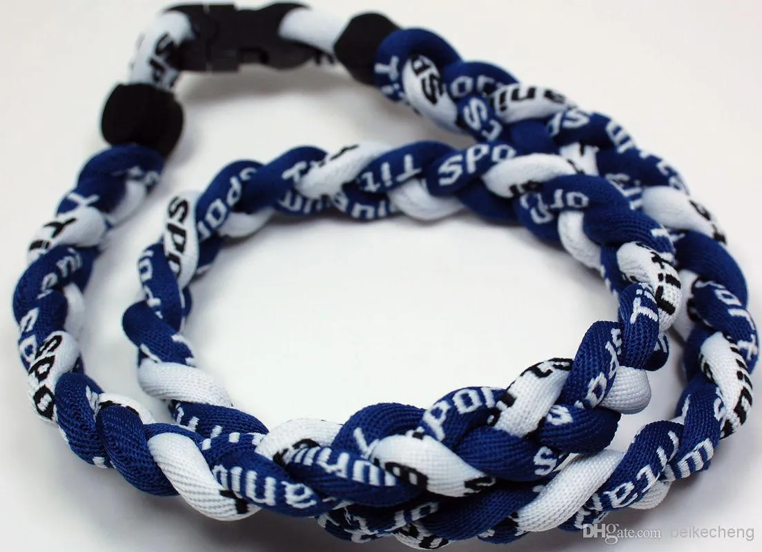 Wholesale Baseball Sports Titanium 3 Rope Braided White Dark Blue Sport