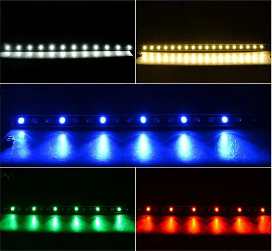 LED duvar yıkayıcı manzara Projektörler yüksek güç 18 W 24 W 36 W boyama ışık çubuğu ışık AC85-265V RGB birçok renk ile DHL ücretsiz kargo