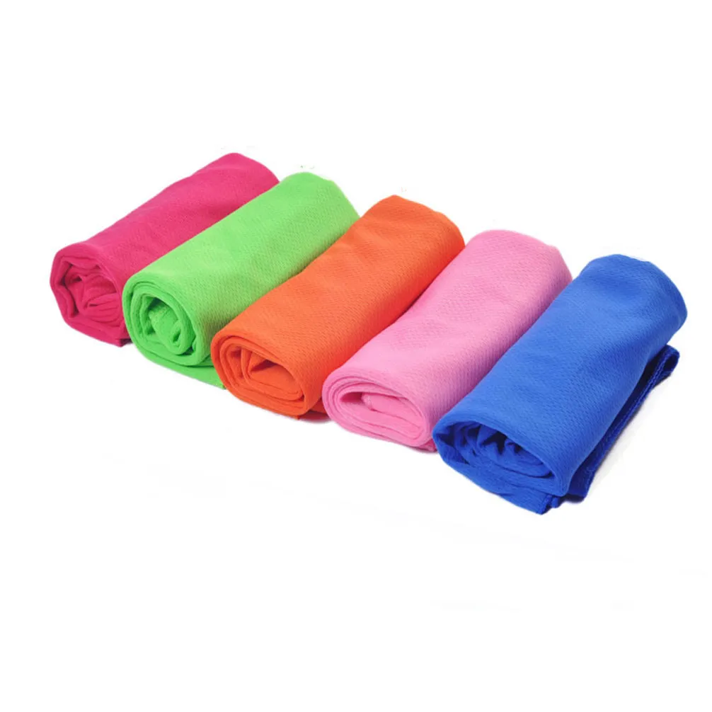 Sports courir randonnée nage en été serviette fraîche serviette froide serviette de refroidissement serviette de refroidissement PVA Hypothermia Enduracool Snapon Réutilisable 90 x 35cm5520006