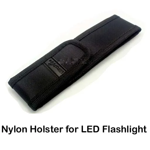 Ny Black Nylon Belt Holster Cover påse för ultrafire C8 E6 E17 A100 501B 502B LED ficklampa Torch 301 303 Laser penna DHL Fri leverans