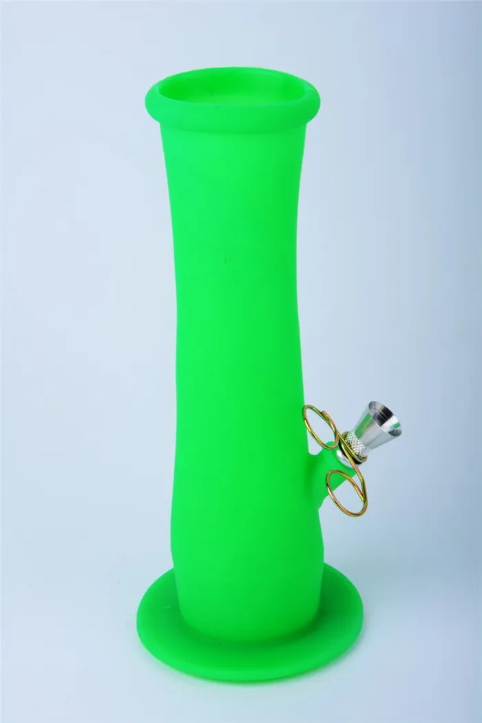 Folded Portable Silicone Bong Travel Water Bong Colorful Bong Filter Silicone Oil Rig for Smoking Silicone Hookah Free Shipping