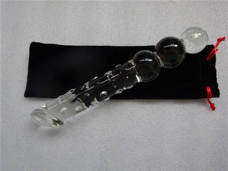 2017 Super Grote Glazen Dildo Kristal Enorme Anale Ballen Butt Plug Lange Pyrex Penis Unisex Grote Glazen Speeltjes voor Koppels9212917