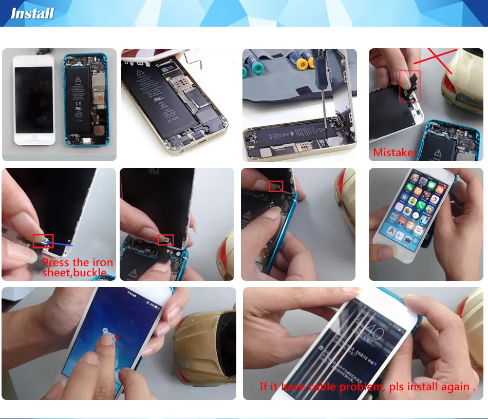 2016 5.5 Inch Screen Size LCD Touch Screen Replacement For IPhone 6