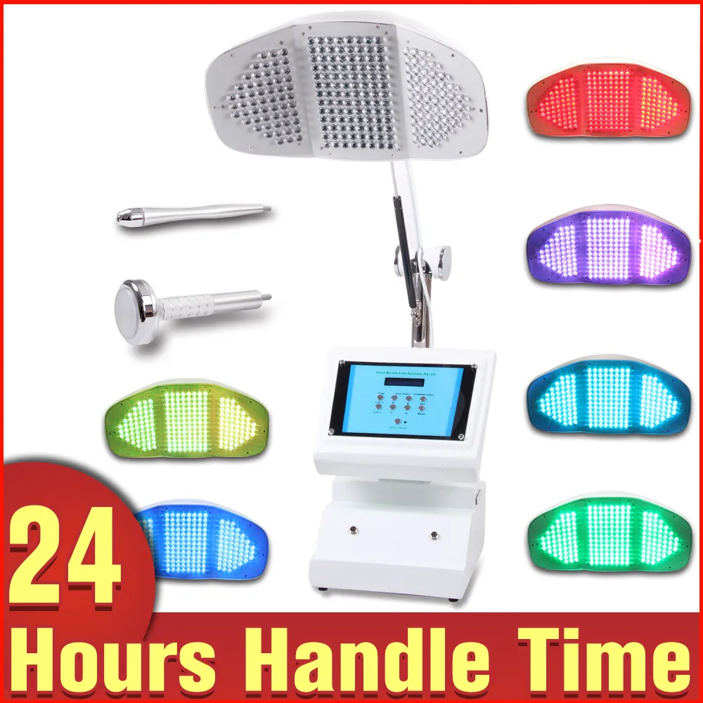 7 kleuren LED-licht PDT Photon Acne Cure Rimpel Removal Facial Skin Care Machine Snelle verzending