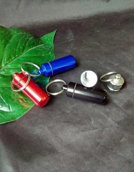 Mini bouteilles de rangement en aluminium coloré, boucle de ceinture pour un transport facile, couleur aléatoire, livraison gratuite