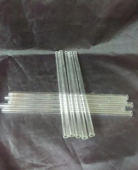 Wholesale new Thick transparent glass tube, 20cm length * 8mm diameter, glass Hookah / glass bong accessories, spo