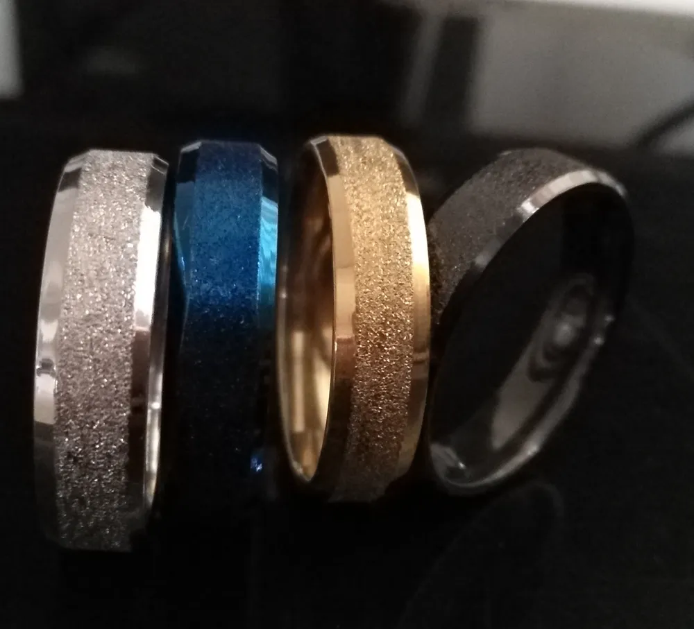 Nuevos anillos de banda de acero de acero inoxidable de 