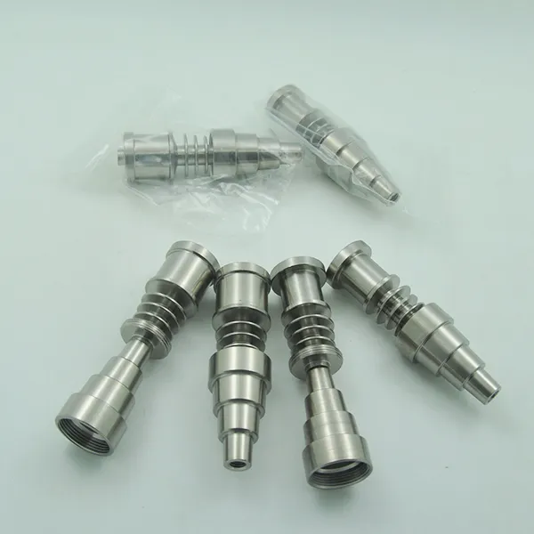 Titannagel 6 in 1 Domeless GR2 G2 für Falt 10 mm 16 mm 20 mm Heizspule für beide weiblichen männlichen Gelenke 14 mm 18 mm Bohrinsel Glasbong Wasserpfeife