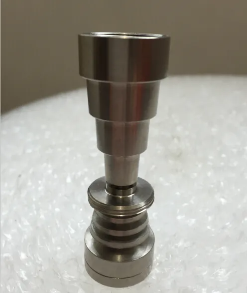 6 in 1 Universal Domeless 티타늄 네일 티타늄 GR2 손톱 10mm 14mm 18mm 유리 봉 물 파이프 6-in-1 Titanium Dab Nail Dab Rig