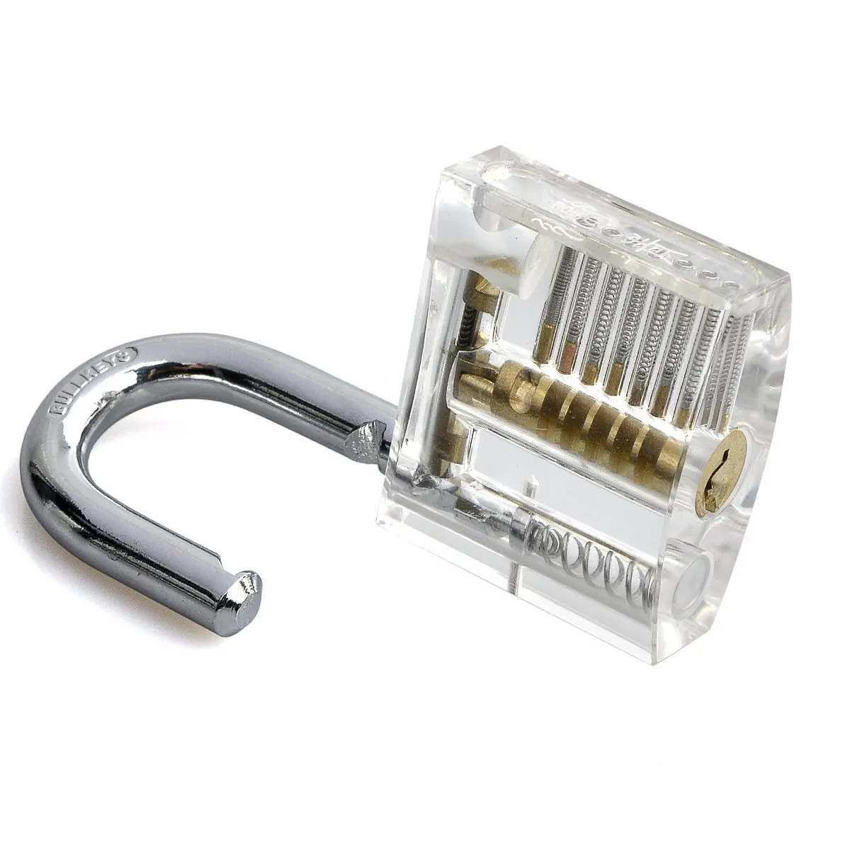 Lock Picks Set Professional Transparent Cutaway Padlock Practice Lock With Locksmith Tools for Lock Pick Training Trainer Practice
