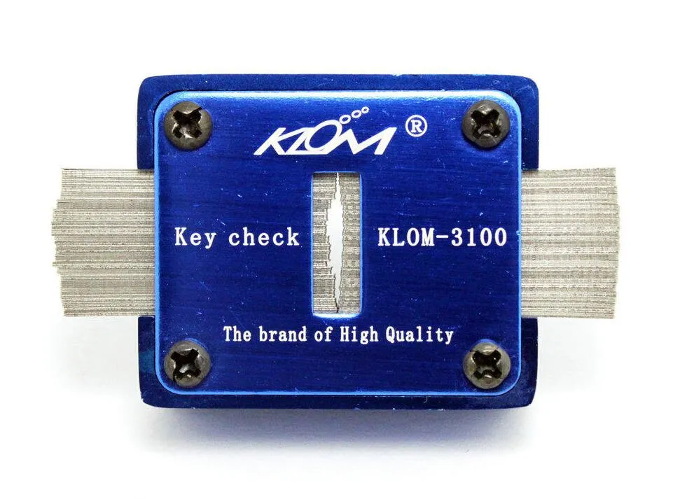 Original KLOM 3100 Key Check Keyway Check Herramientas de cerrajería automática Checker Lock Pick Set Lockpick Key Measure Machine212S