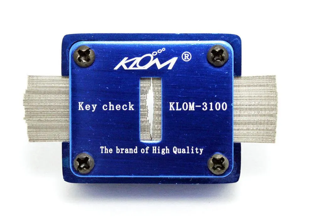 Original KLOM 3100 Key Check Keyway Check Auto Locksmith Tools Checker Lock Pick Set Lockpick Key Measure Machine256Z