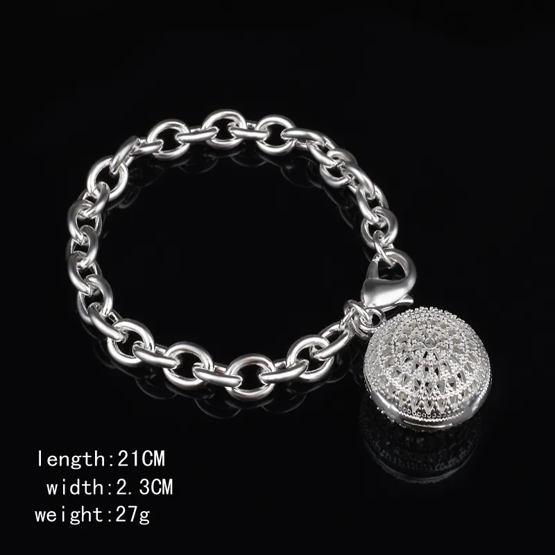 Spedizione gratuita con numero di tracciamento Vendita superiore Bracciale in argento 925 Europa Bracciale con perline cave Gioielli in argento 20 Pz / lotto a buon mercato 1775