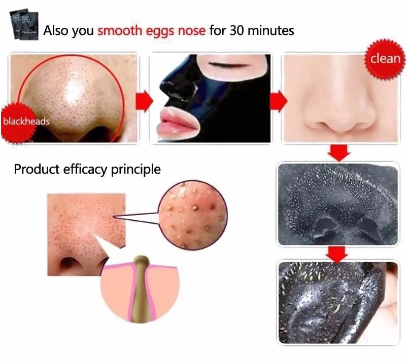 Pilaten Nose Facial Baskode Remover Maska Minerały Por Cleanser Czarny Head Por Poręczkę Do Nos Close Por