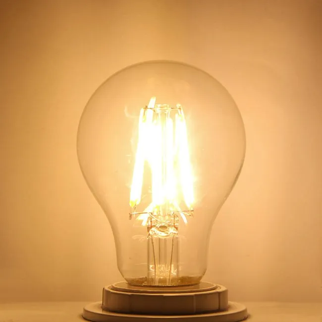 Filament LED-lampa E27 E26 B22 220-240V Vit / varm vit 360 graders ljus Retrolampa 4W 6W 8W ny