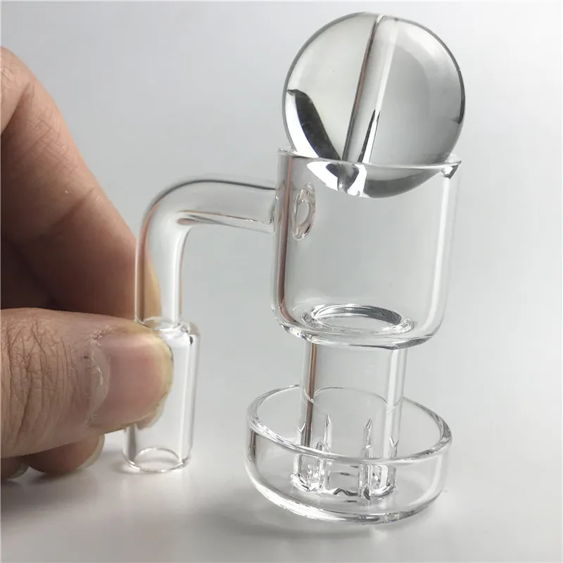 Quartz Terp Slurper Vacuum Banger Nail Hookah Carb Cap Dabber avec 10mm 14mm 25mm Seau 30mm Bas Domeless Fumer Ongles Conduites D'eau