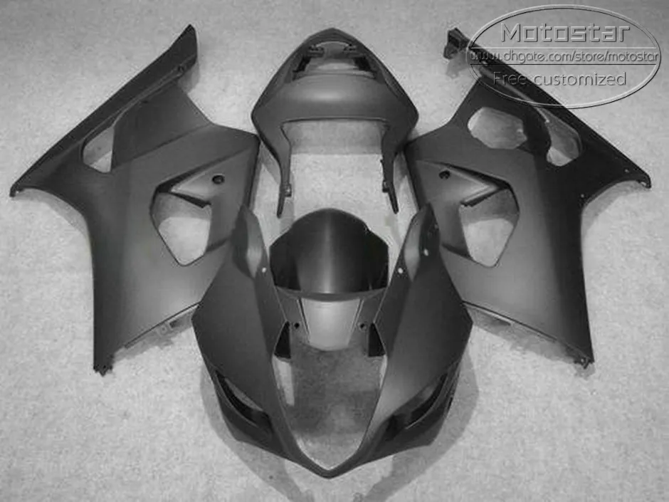 ABS MOTOBIKE SET VOOR SUZUKI GSXR 1000 K3 K4 2003 2004 FUNING KIT GSXR1000 03 04 ALL MATTE BLACKELEERDE KOGELINGEN CQ91