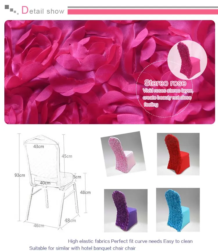 Hot Top Vente Lien - 13 couleurs lycra Housse de chaise avec Rosette satin à l'arrière pour mariage utilisation Livraison gratuite