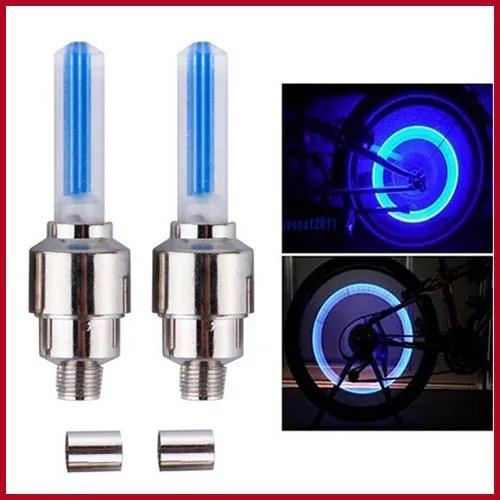 LED Flash Light Bike Wheel Lights Tyre Wheel Valve Cap Light Bike