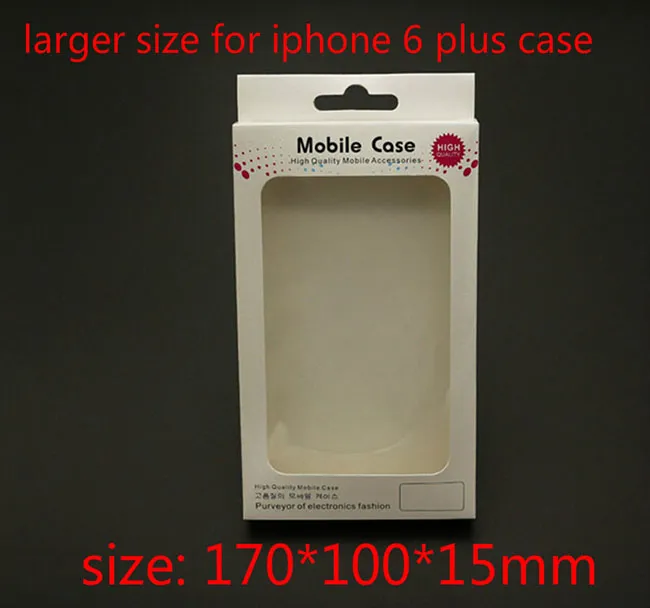 White Paper Imballaggio al dettaglio / Confezione / Scatola per iPhone 5s 6 6s 6 Plus Galaxy S4 Note 4 Custodia in pelle per cellulare DHL Free