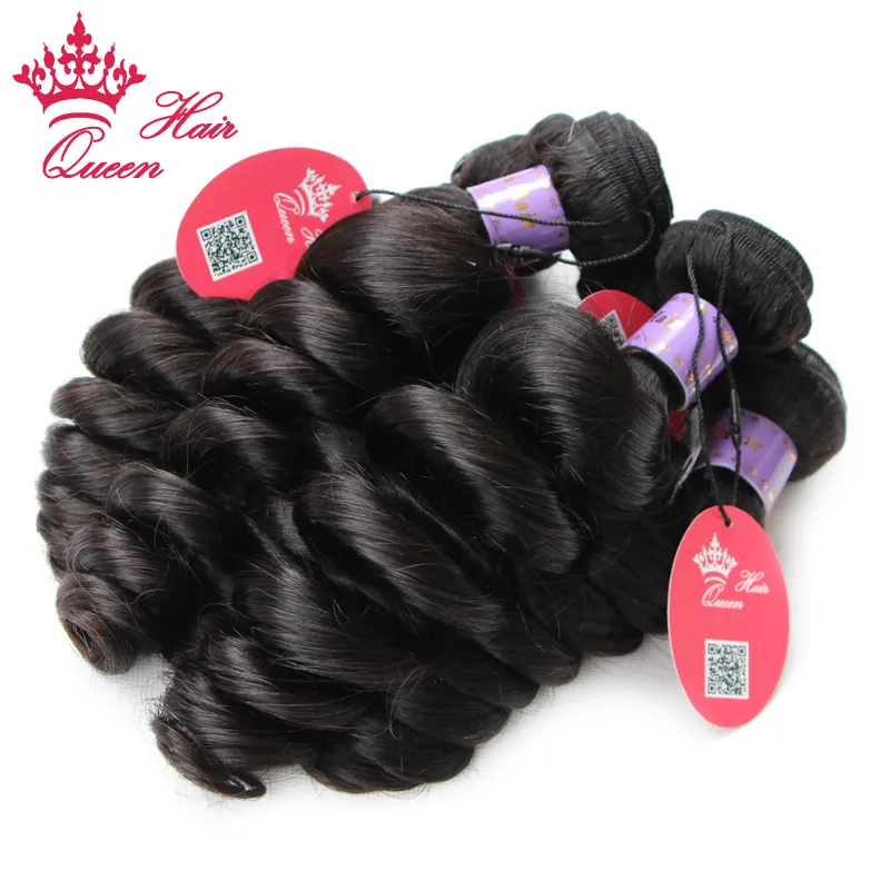 Queen Hair 12quot 28quot 2Bundleslots obearbetade malaysiska löst våg virgin hår natur svart färg 1B1733298