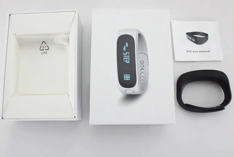 Smart Wristband E02 Bluetooth Waterproof Sports Wristband With Fitness Tracker Health Bracelet
