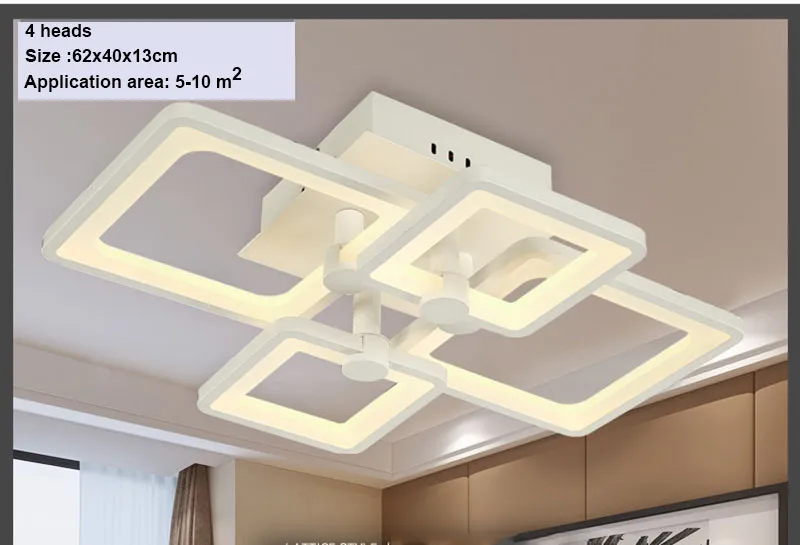 LED Light Modern LED taklampor 110V 220V för vardagsrum LUMMINARIA LED Bedroom Fixtures Indoor Home Dec Ceiling Lamp