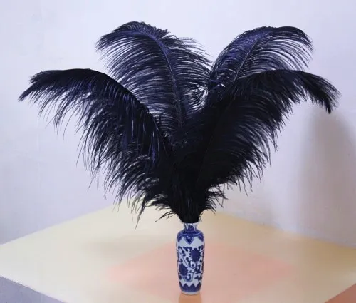 Perfect Black Strusi Feathers Plume Centerpiece Eiffel Centerpieces Centerpiece Ślubne Dla Wesele Party Stół Dekoracja Darmowa Wysyłka